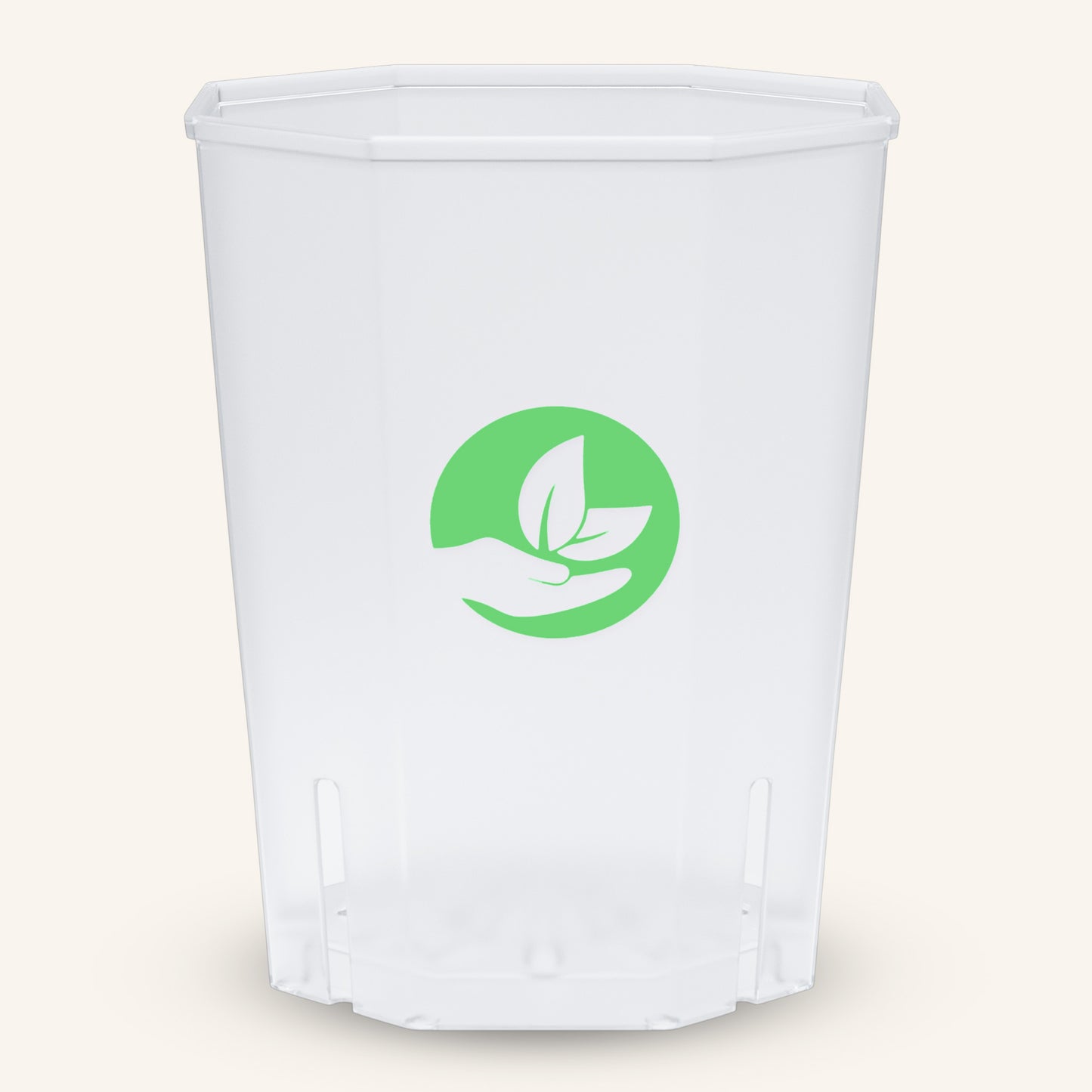 Vasi quadrati trasparenti