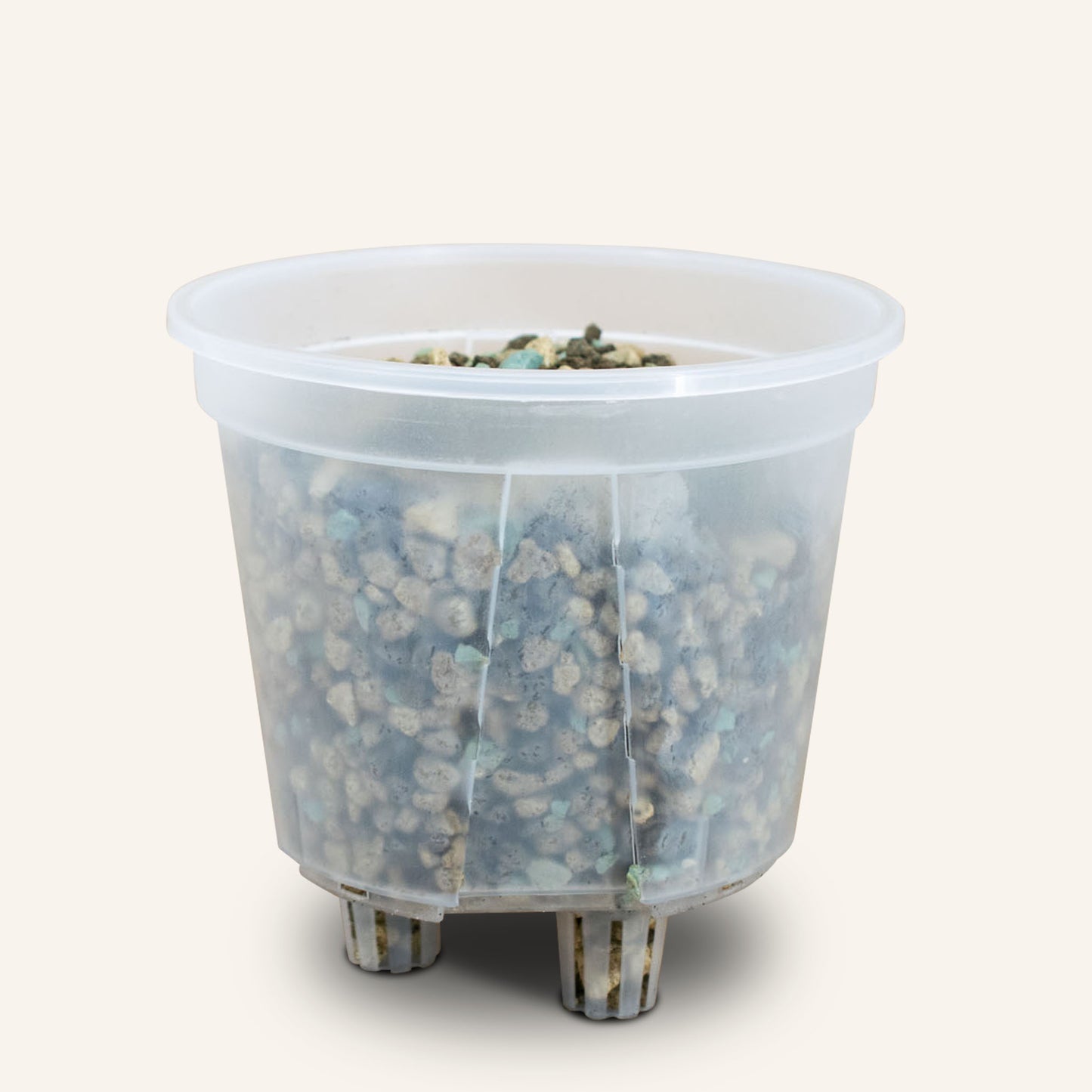 Vasi trasparenti con sistema di auto-irrigazione