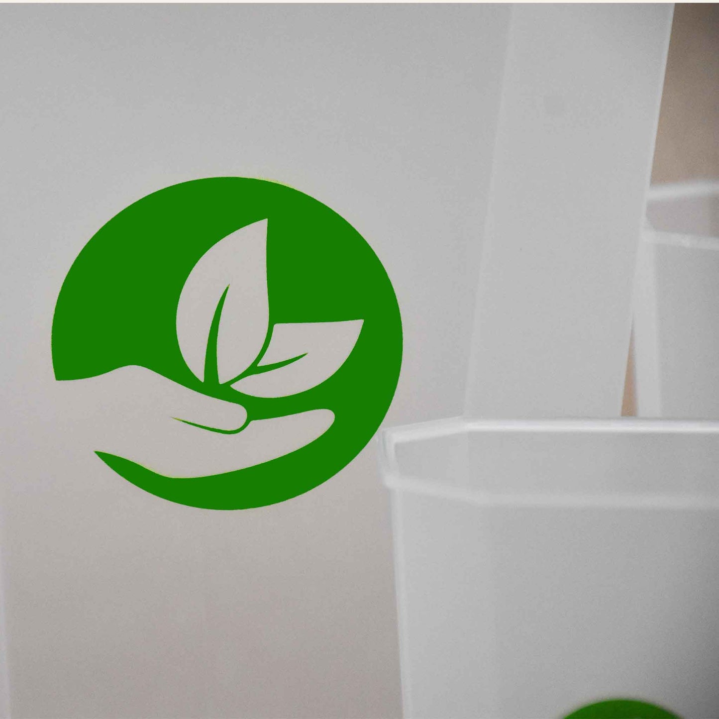 Vasi quadrati trasparenti