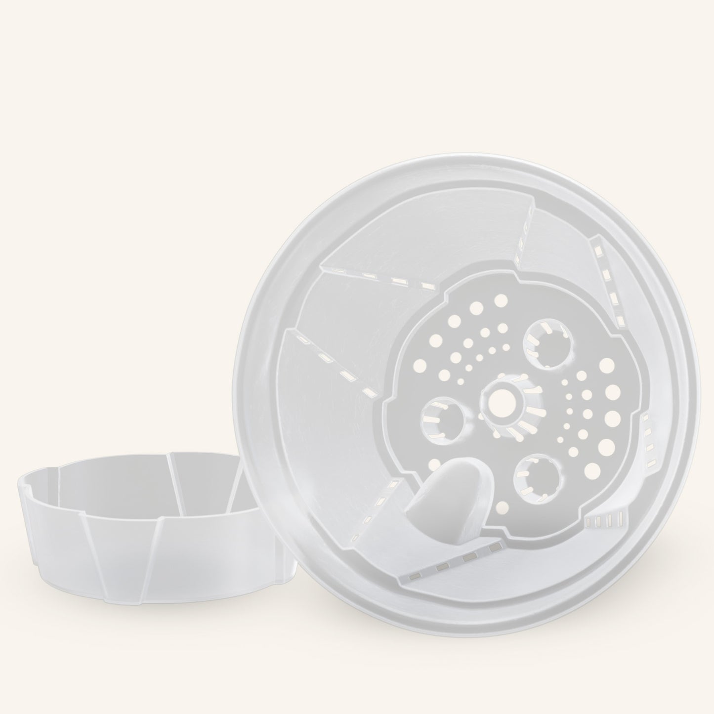 Vasi trasparenti con sistema di auto-irrigazione